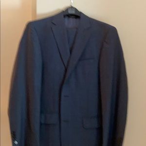 Gray windowpane blue stripe NEVER WORN/NEW